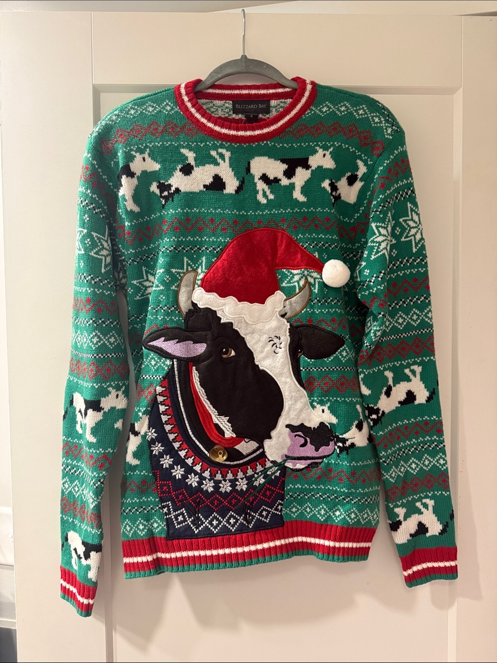 Ugly Christmas Sweater With A Cow